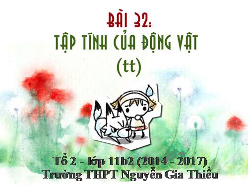 Bài 32. Tập tính của động vật (tiếp theo)