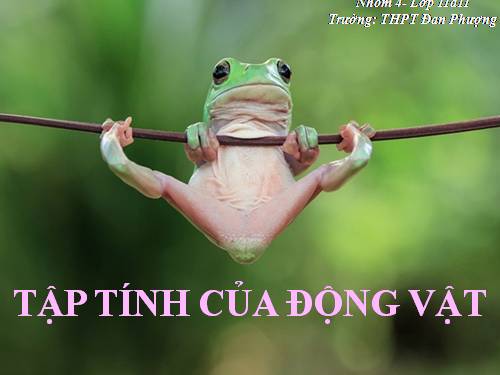 Bài 31. Tập tính của động vật