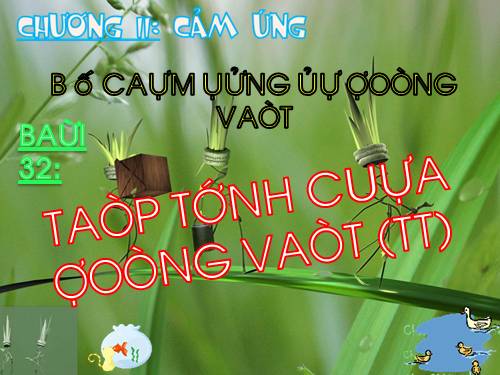 Bài 32. Tập tính của động vật (tiếp theo)