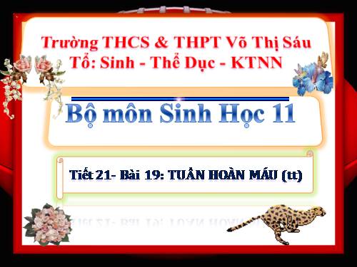 Bài 18. Tuần hoàn máu