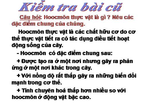 Bài 36. Phát triển ở thực vật có hoa