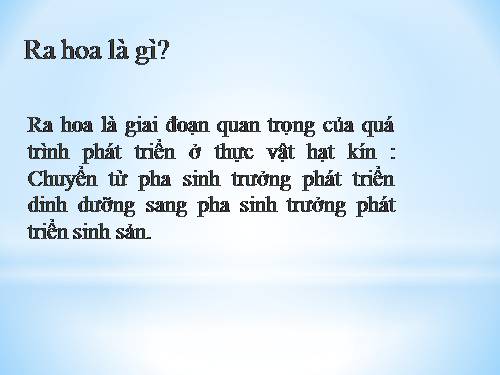 Bài 36. Phát triển ở thực vật có hoa