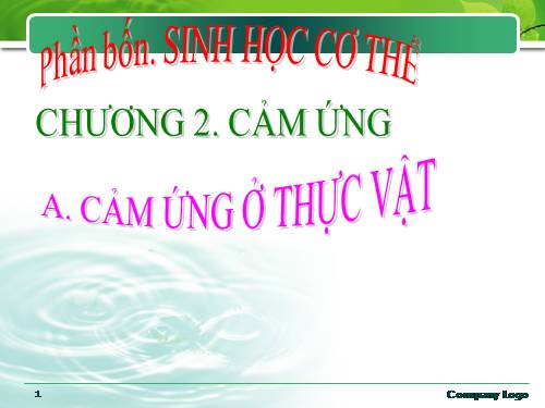 Bài 23. Hướng động