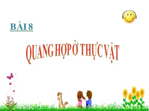 Bài 8. Quang hợp ở thực vật