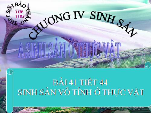 Bài 41. Sinh sản vô tính ở thực vật