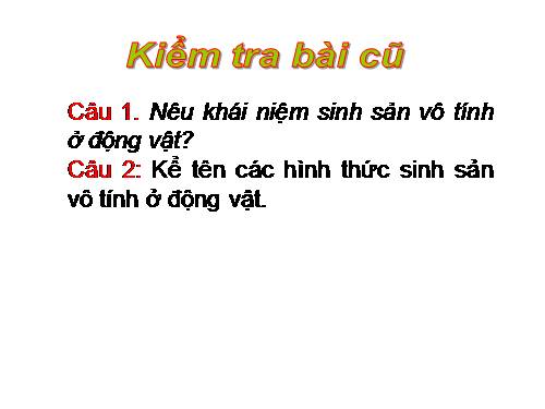 Bài 45. Sinh sản hữu tính ở động vật