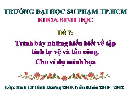 Bài 31. Tập tính của động vật