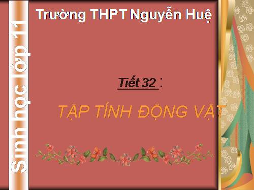 Bài 31. Tập tính của động vật