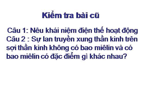 Bài 30. Truyền tin qua xináp