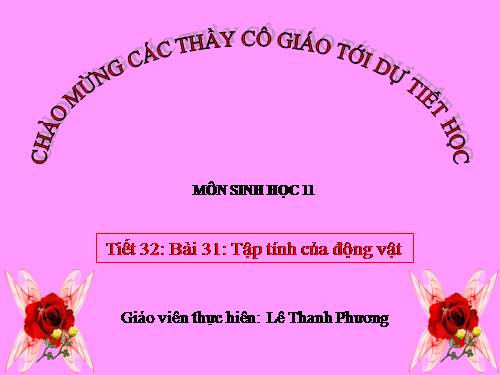 Bài 31. Tập tính của động vật