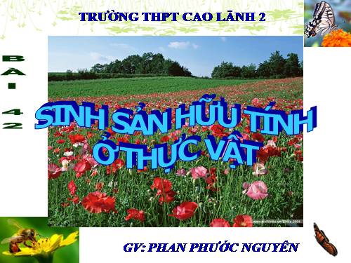 Bài 42. Sinh sản hữu tính ở thực vật