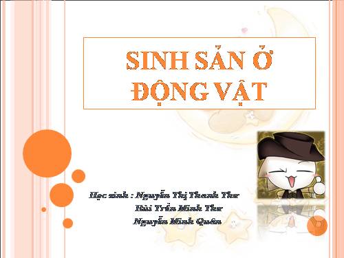 Bài 44. Sinh sản vô tính ở động vật