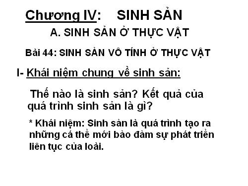 Bài 41. Sinh sản vô tính ở thực vật