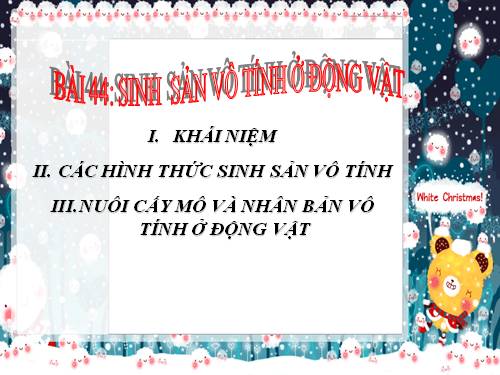 Bài 44. Sinh sản vô tính ở động vật