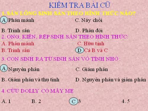 Bài 45. Sinh sản hữu tính ở động vật