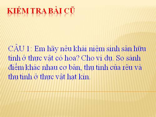 Bài 44. Sinh sản vô tính ở động vật