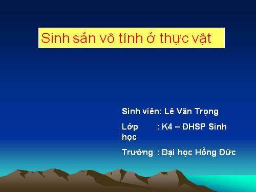 Bài 41. Sinh sản vô tính ở thực vật