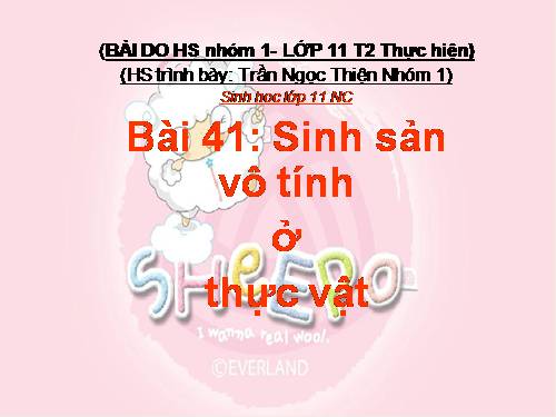 Bài 41. Sinh sản vô tính ở thực vật