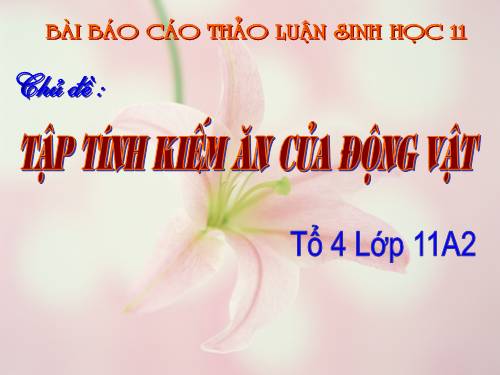 Bài 31. Tập tính của động vật