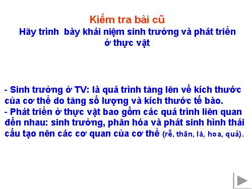 Bài 37. Sinh trưởng và phát triển ở động vật