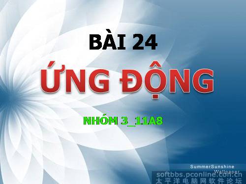 Bài 24. Ứng động