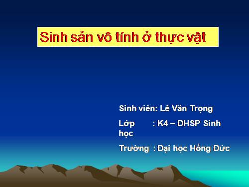 Bài 41. Sinh sản vô tính ở thực vật