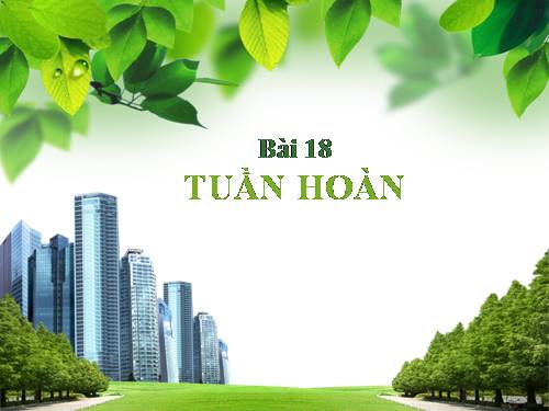 Bài 18. Tuần hoàn máu