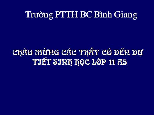 Bài 34. Sinh trưởng ở thực vật