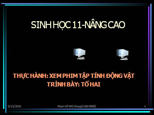 Bài 33. Thực hành: Xem phim về tập tính của động vật