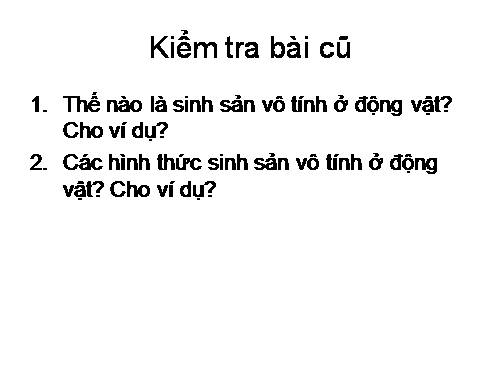 Bài 45. Sinh sản hữu tính ở động vật