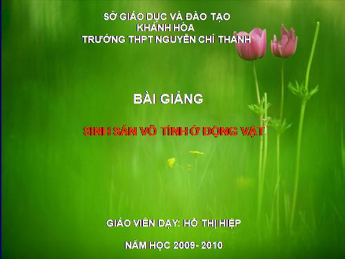 Bài 44. Sinh sản vô tính ở động vật