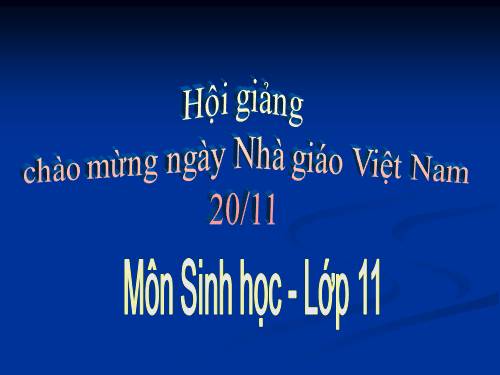 Bài 20. Cân bằng nội môi