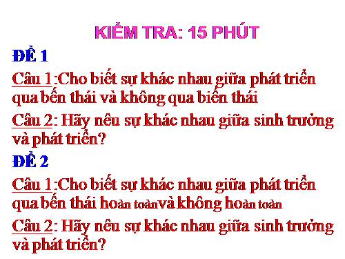 Bài 38. Các nhân tố ảnh hưởng đến sinh trưởng và phát triển ở động vật