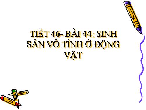 Bài 44. Sinh sản vô tính ở động vật