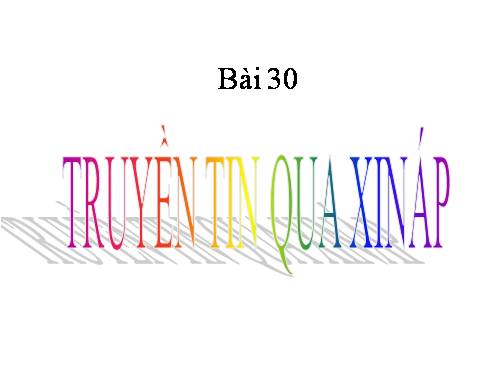 Bài 30. Truyền tin qua xináp