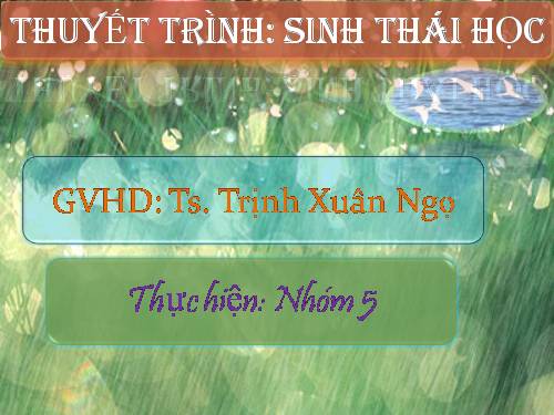 NHỊP SINH HỌC