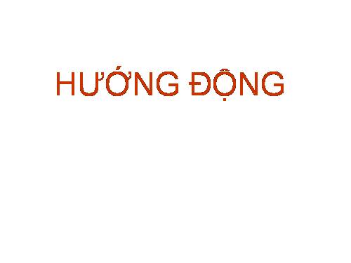 Bài 23. Hướng động