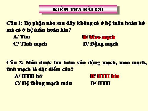 Bài 19. Tuần hoàn máu (tiếp theo)