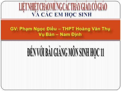 Bài 3. Thoát hơi nước