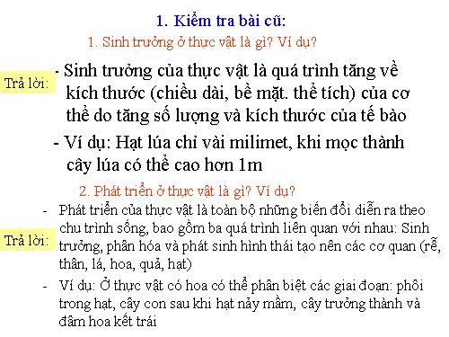 Bài 37. Sinh trưởng và phát triển ở động vật