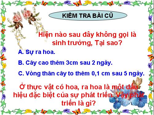 Bài 36. Phát triển ở thực vật có hoa