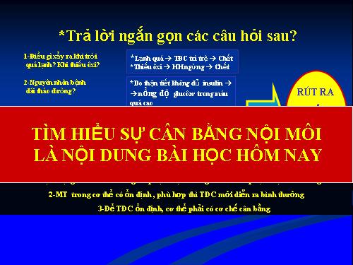 Bài 20. Cân bằng nội môi