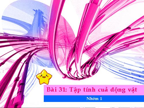 Bài 31. Tập tính của động vật