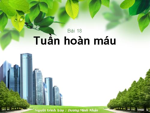 Bài 18. Tuần hoàn máu