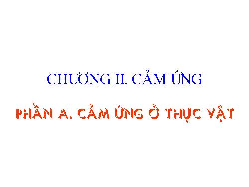 Bài 23. Hướng động