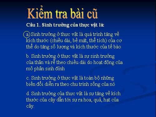 Bài 37. Sinh trưởng và phát triển ở động vật