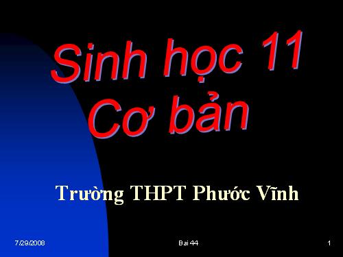 Bài 44. Sinh sản vô tính ở động vật