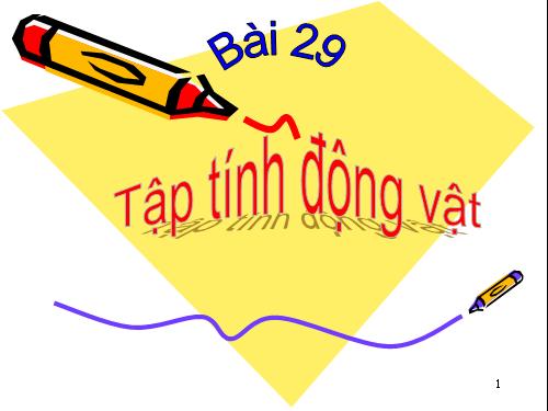 Bài 31. Tập tính của động vật