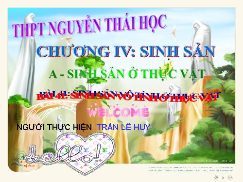 Bài 41. Sinh sản vô tính ở thực vật