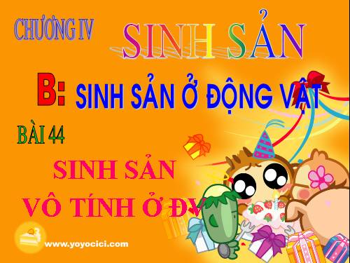 Bài 44. Sinh sản vô tính ở động vật